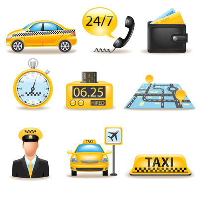 矢量出租车插图在租赁服务中的创新应用与设计指南